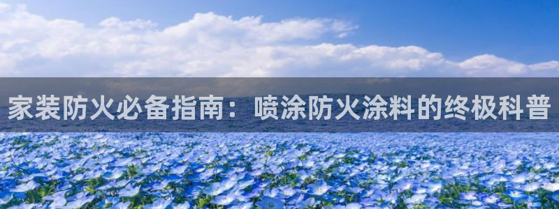 和记官网登录：家装防火必备指南：喷涂防火涂料的终极科普